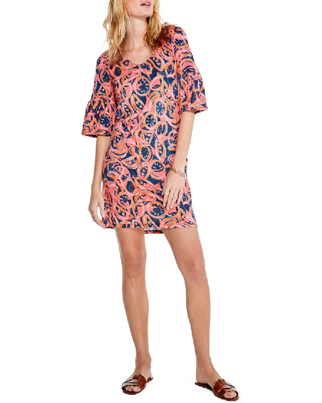 NIC+ZOE Plus Fruit Toss Linen-Blend Dress