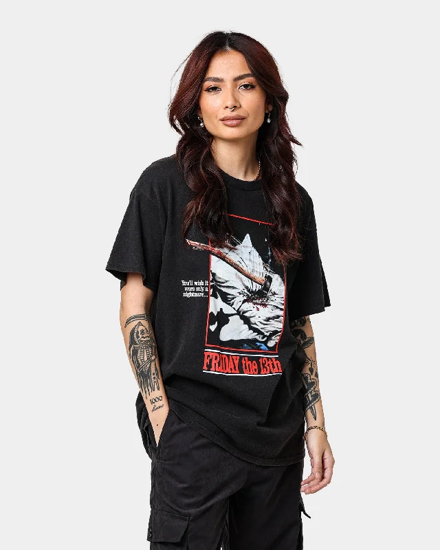 American Thrift X Friday the 13th Friday the 13th Vintage T-Shirt Vintage Black Anti-Shrink Durable Soft