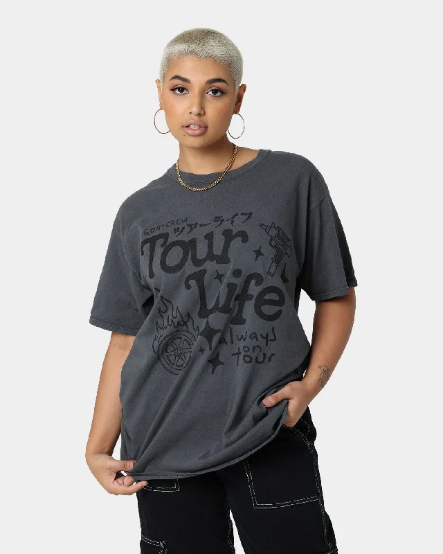 Goat Crew Tourlife T-Shirt Off Black Fitted T-Shirt Seamless Stretchy