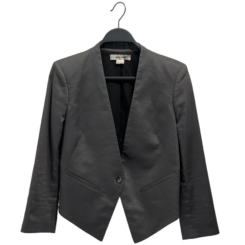 Helmut Lang/Jacket/S/Cotton/BLK/V CUT ON BACK Denim Jacket Leather Jacket Suede Jacket