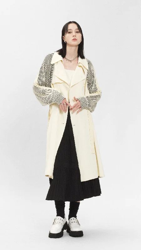 Trench Coat Elegant Fitted Trench Coat