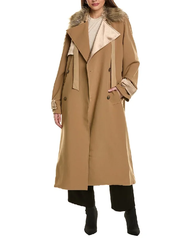 Adrienne Landau Trench Coat Chic Lightweight Trench Coat