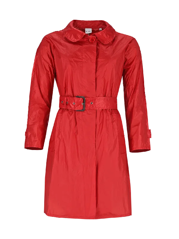 belted  trenchcoat Stylish Belted Trench Design