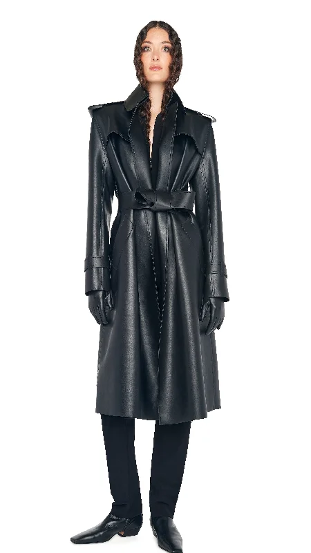 DB TRENCH BELOW THE KNEE Warm Waterproof Trench Coat
