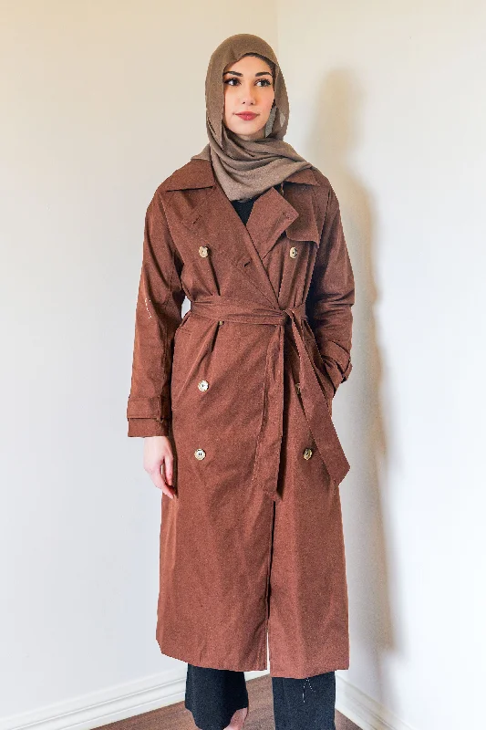 Khadija Trench Coat Warm Wool Blend Trench