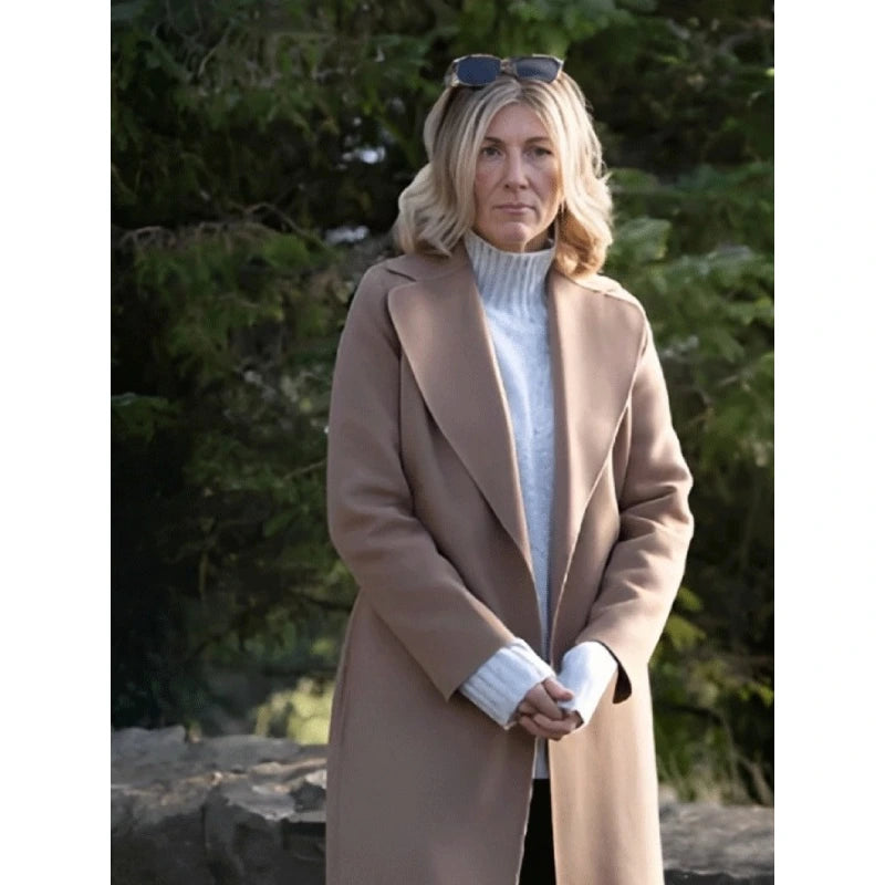 Rosaline Maryland 2023 Brown Trench Coat Trendy Open Front Trench