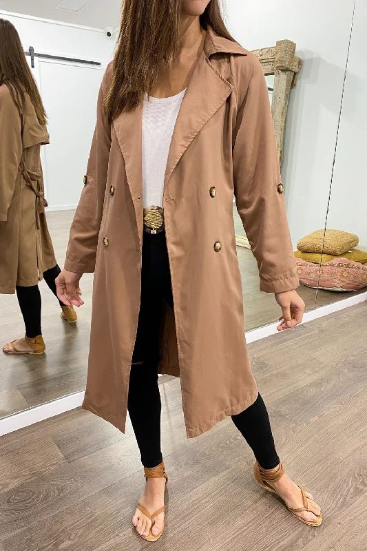 The Spring Trench Elegant Long Sleeve Trench