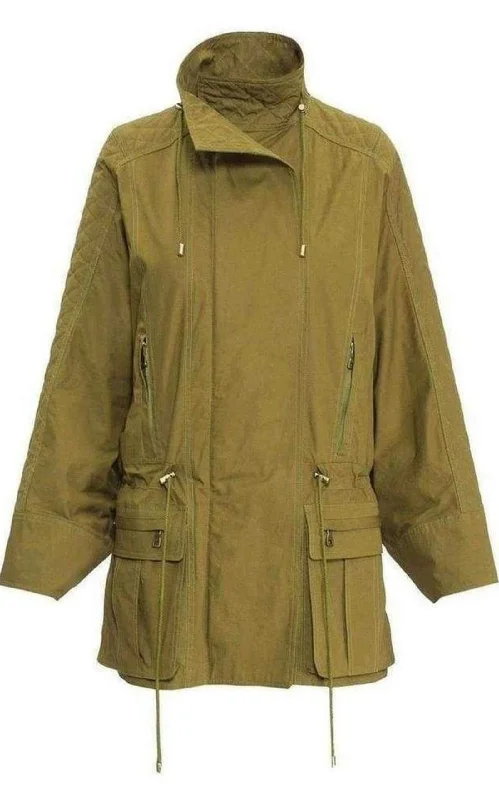 Quilted Trench Coat Trendy Black Trench Coat