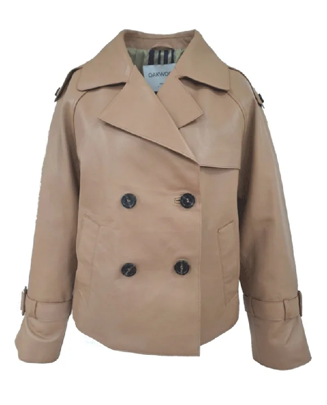 Oakwood Kassie Beige Trench Coat Warm Waterproof Trench Coat