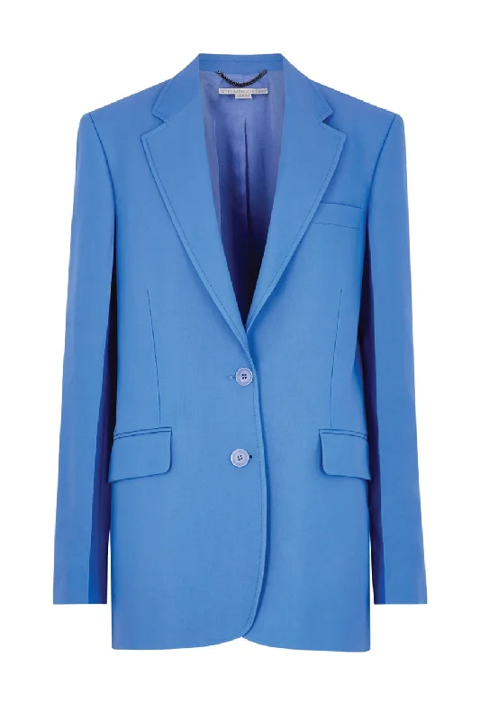 Stella McCartney Twill Tailoring Blazer - Cornflower Blue Women's Unique Blazer