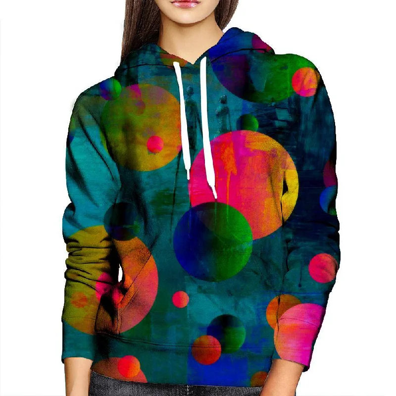 A Walk Away Womens Hoodie Hoodie with Puffed Sleeves Voluminous Trendy