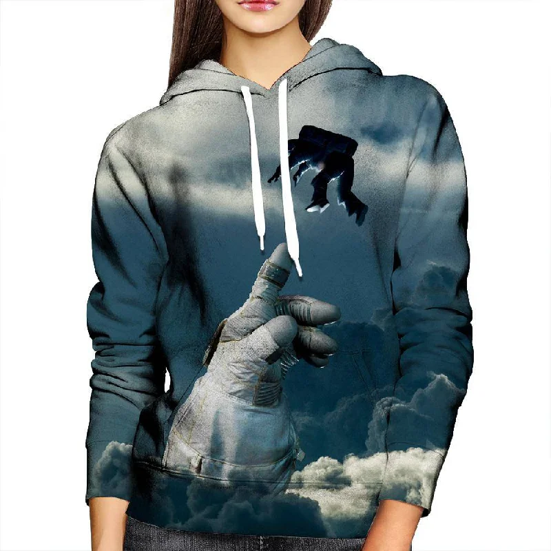 Afraid To Let Go Womens Hoodie Hoodie with Contrast Stitching Detailed Premium