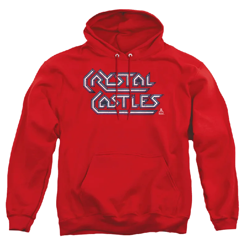 Atari Crystal Castles Logo - Pullover Hoodie Button Front Sweater