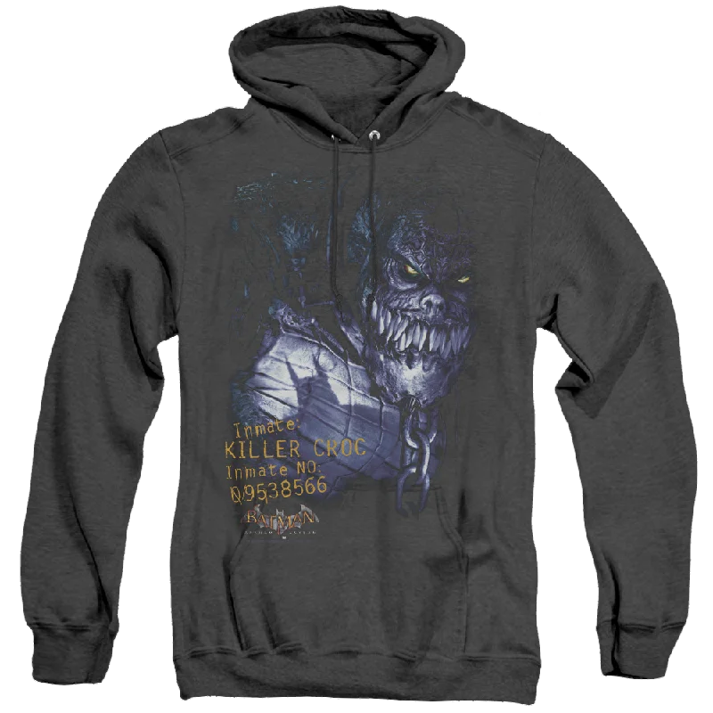 Batman Arkham Asylum Arkham Killer Croc - Heather Pullover Hoodie