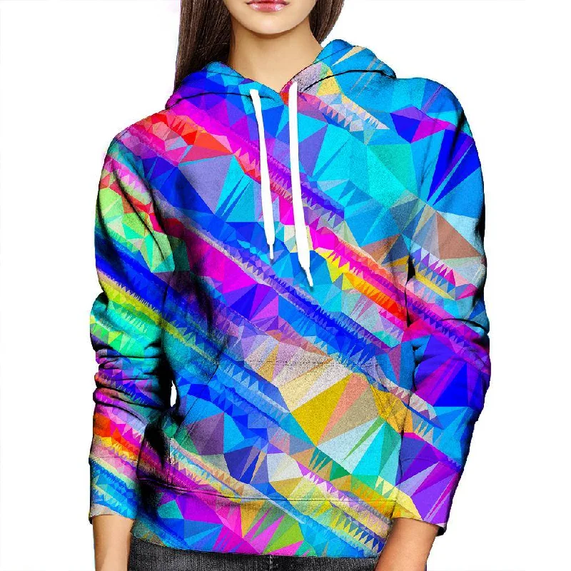 Bright Shapes Womens Hoodie Hoodie with Elastic Cuffs Stretchable Comfortable