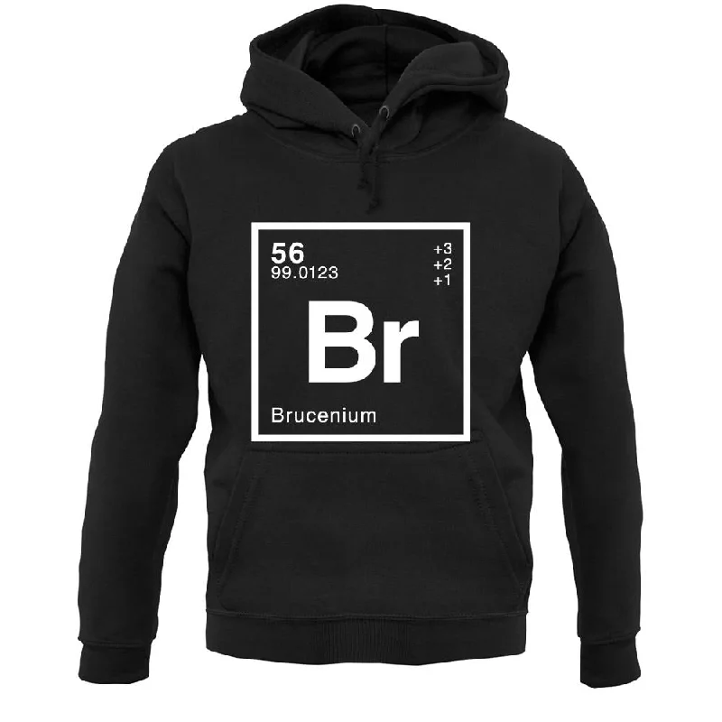 Bruce - Periodic Element Unisex Hoodie Hoodie with Lace Feminine Delicate