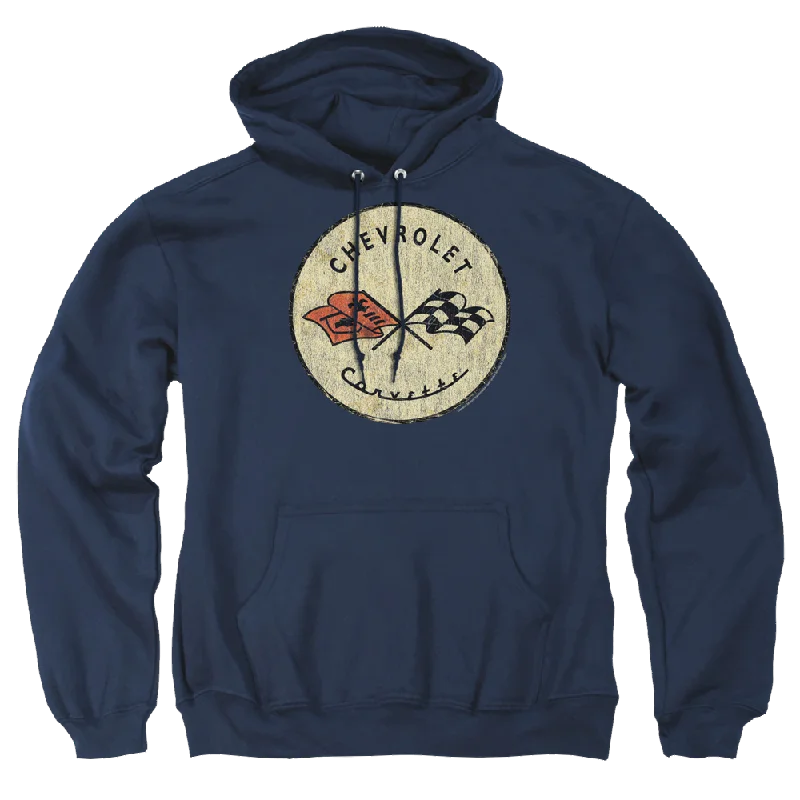 Chevrolet Old Vette - Pullover Hoodie Flutter Sleeve Feminine