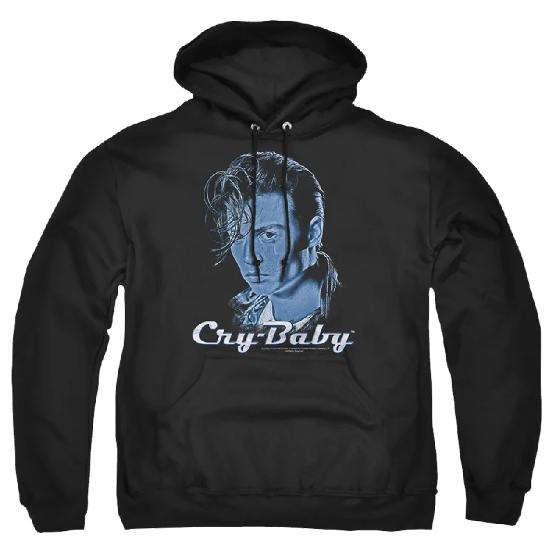 Cry Baby King Cry Baby - Pullover Hoodie Hoodie with Metallic Shiny Futuristic