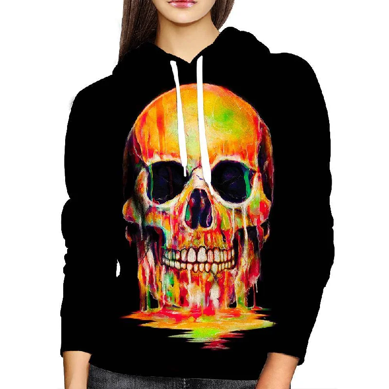 Dye Out Womens Hoodie Hoodie with Crew Neck Simple Timeless