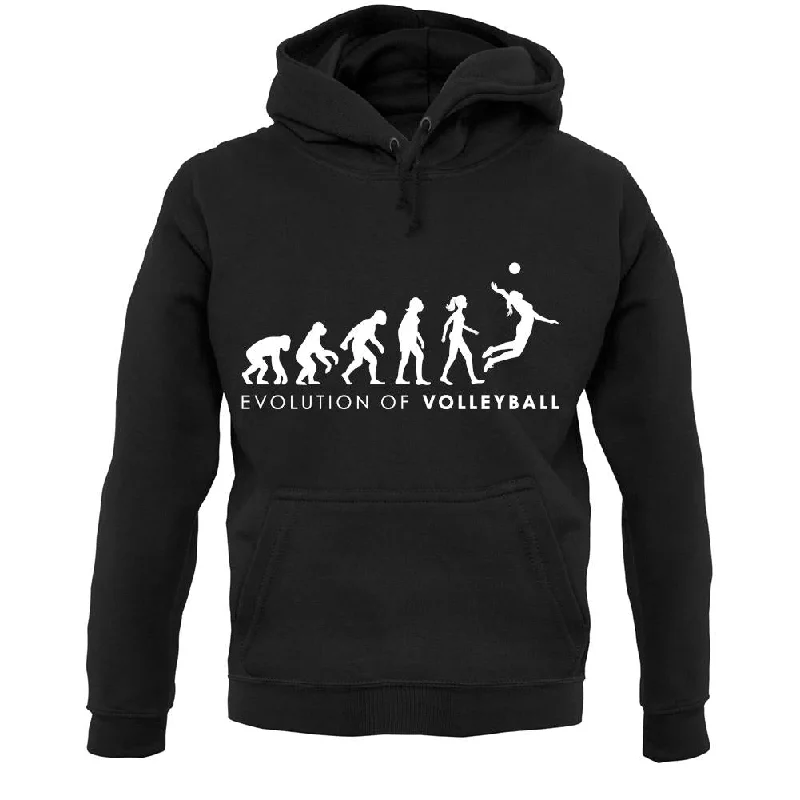 Evolution Of Woman Volleyball Unisex Hoodie Oversized Hoodie Comfort Casual