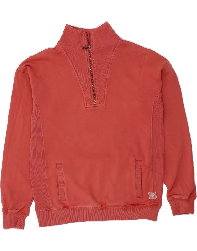 FAT FACE Mens Zip Neck Sweatshirt Jumper Small Red Cotton Hoodie with Crew Neck Simple Timeless FAT FACE Mens Zip Neck Sweatshirt Jumper Small Red Cotton Hoodie with Crew Neck Simple Timeless