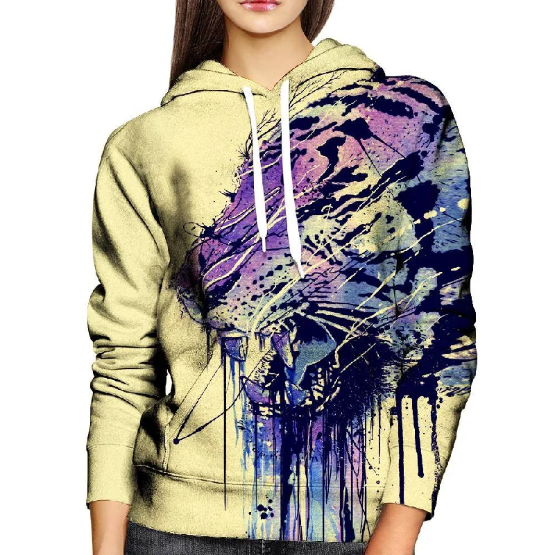 Fearless Womens Hoodie Hoodie with Hem Detail Decorative Unique