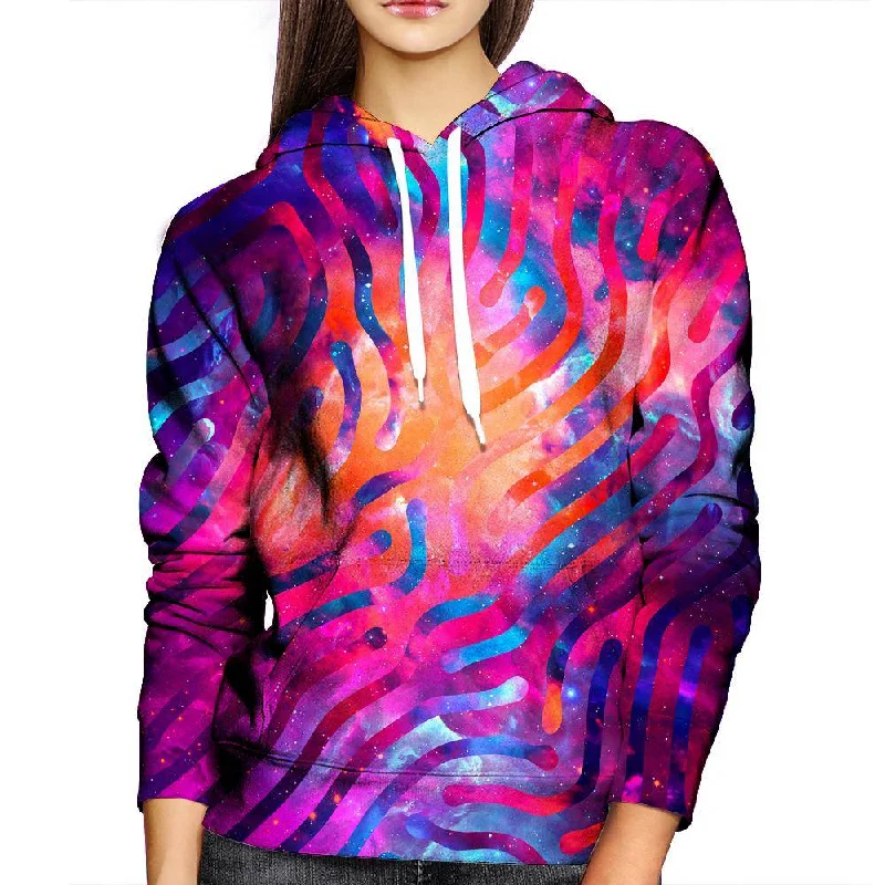 Galaxy Lines Womens Hoodie Hoodie with Pocket Utility Practical