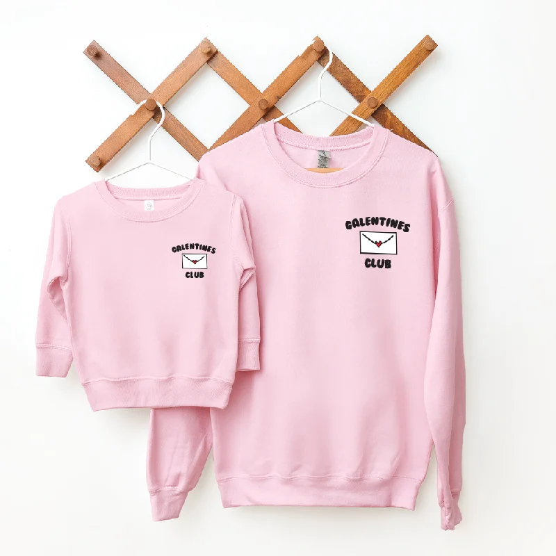 Galentines Club Matching Pocket Logo Sweatshirts Hoodie with Sequins Glamorous Eye-catching Galentines Club Matching Pocket Logo Sweatshirts Hoodie with Sequins Glamorous Eye-catching