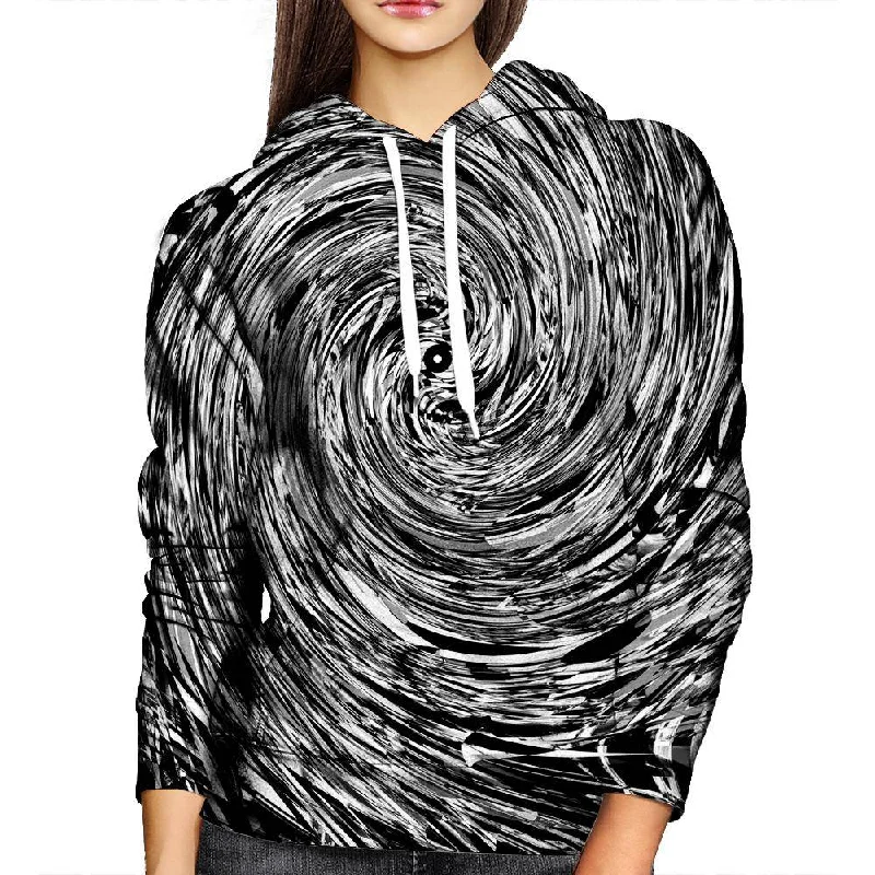 Geometric Spin Womens Hoodie Hoodie with Pocket Utility Practical