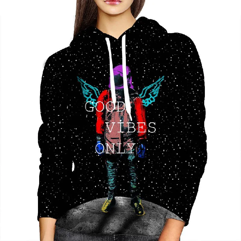 Good Vibes Only Womens Hoodie Hoodie with Mesh Breathable Sporty