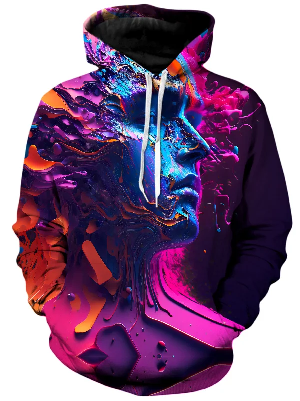 Hollow Existence Unisex Hoodie Hoodie with Raw Hem Edgy Unfinished