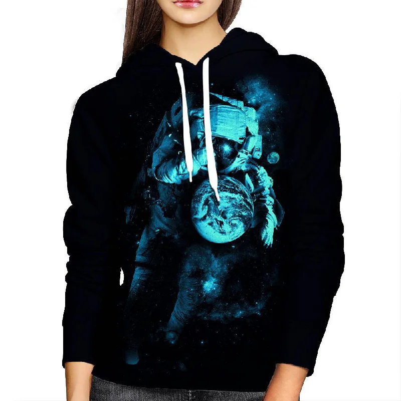 It's A Small World After All Womens Hoodie Hoodie with Frayed Bohemian Relaxed