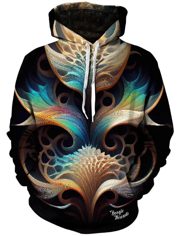 Living Reflection Unisex Hoodie Hoodie with Drawstring Waist Adjustable Fitted