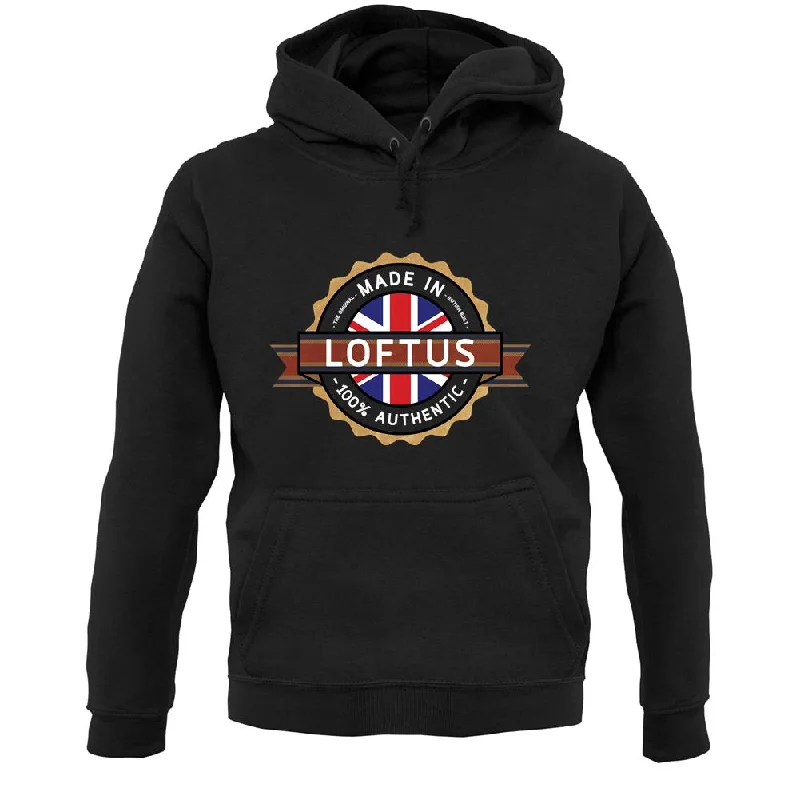 Made In Loftus 100% Authentic Unisex Hoodie Hoodie with Tie-Dye Psychedelic Retro