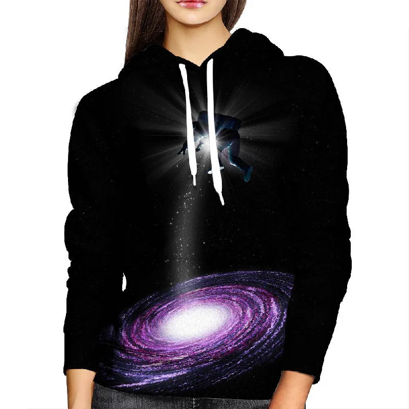 Purple-Astro Womens Hoodie Hoodie with Relaxed Fit Easy Casual