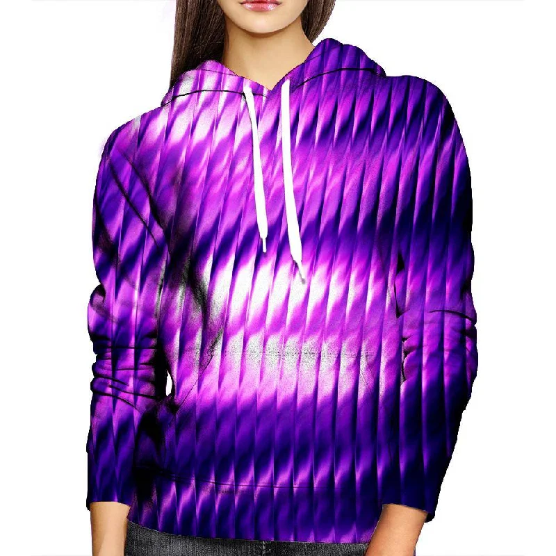 Purple Reflection Womens Hoodie Hoodie with Embroidery Detailed Premium