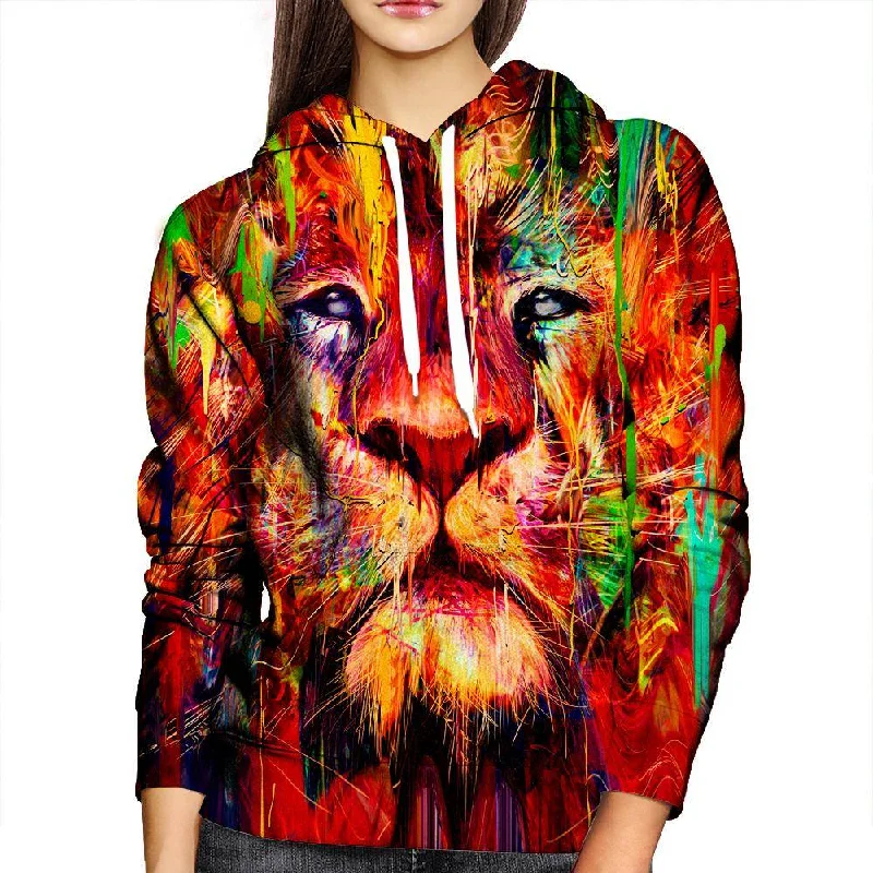 Red Lion Womens Hoodie Hoodie with Ribbed Neckline Snug Warm