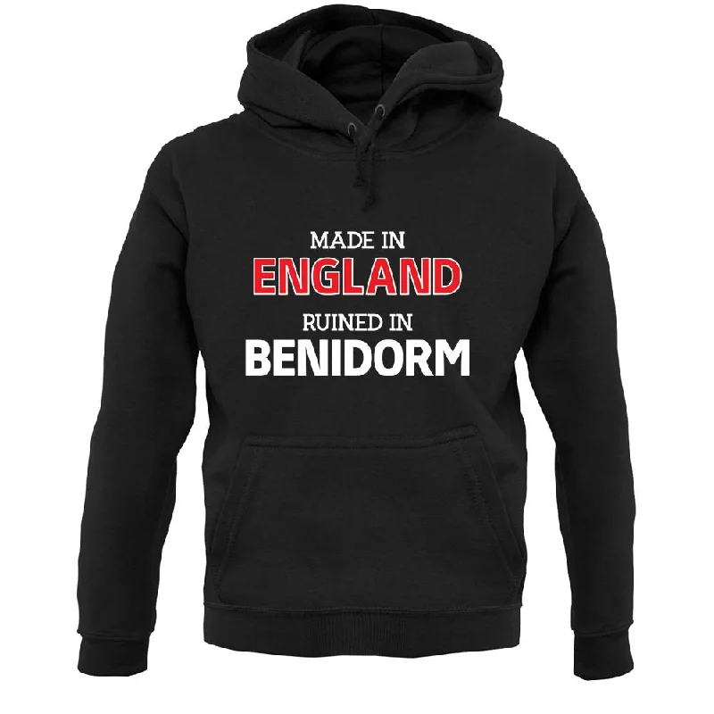 Ruined In Benidorm Unisex Hoodie Hoodie with Hem Ribbing Snug Secure