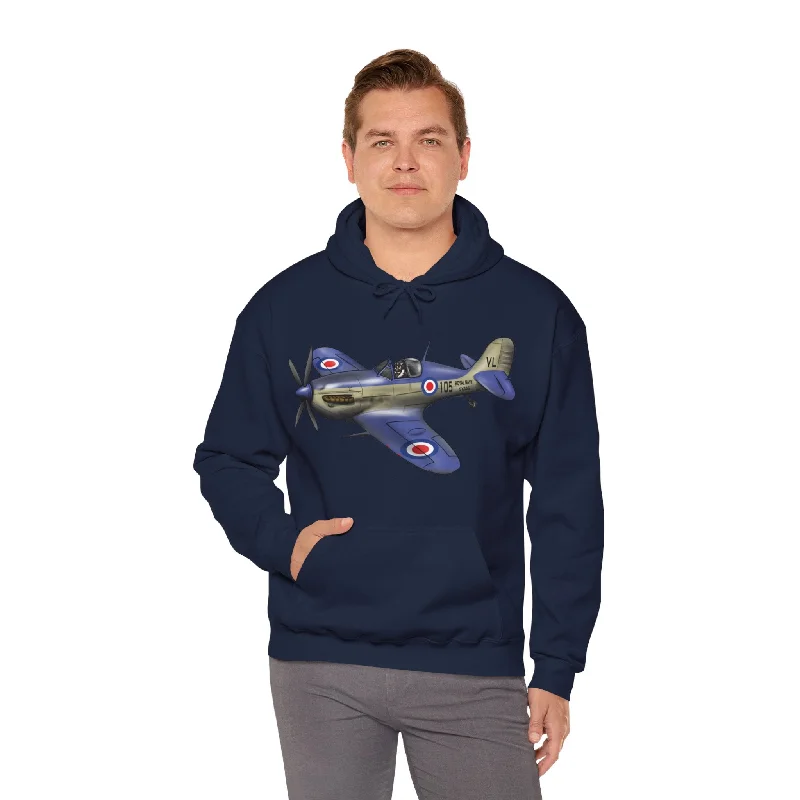 Seafire Spitfire design Unisex Heavy Blend™ Hooded Sweatshirt Hoodie with Ribbed Neckline Snug Warm Seafire Spitfire design Unisex Heavy Blend™ Hooded Sweatshirt Hoodie with Ribbed Neckline Snug Warm