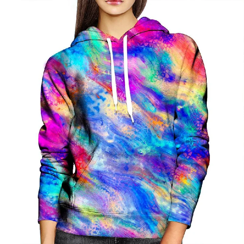 Smeared Womens Hoodie Hoodie with Thumb Holes Functional Cozy