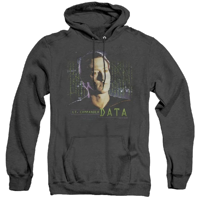 Star Trek The Original Series Data - Heather Pullover Hoodie