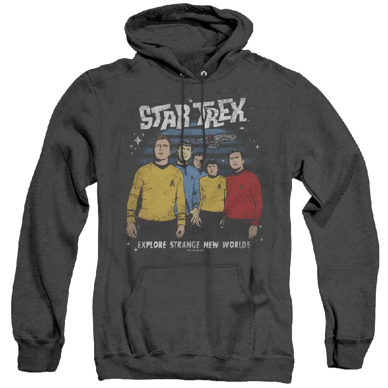 Star Trek The Original Series Stange New World - Heather Pullover Hoodie