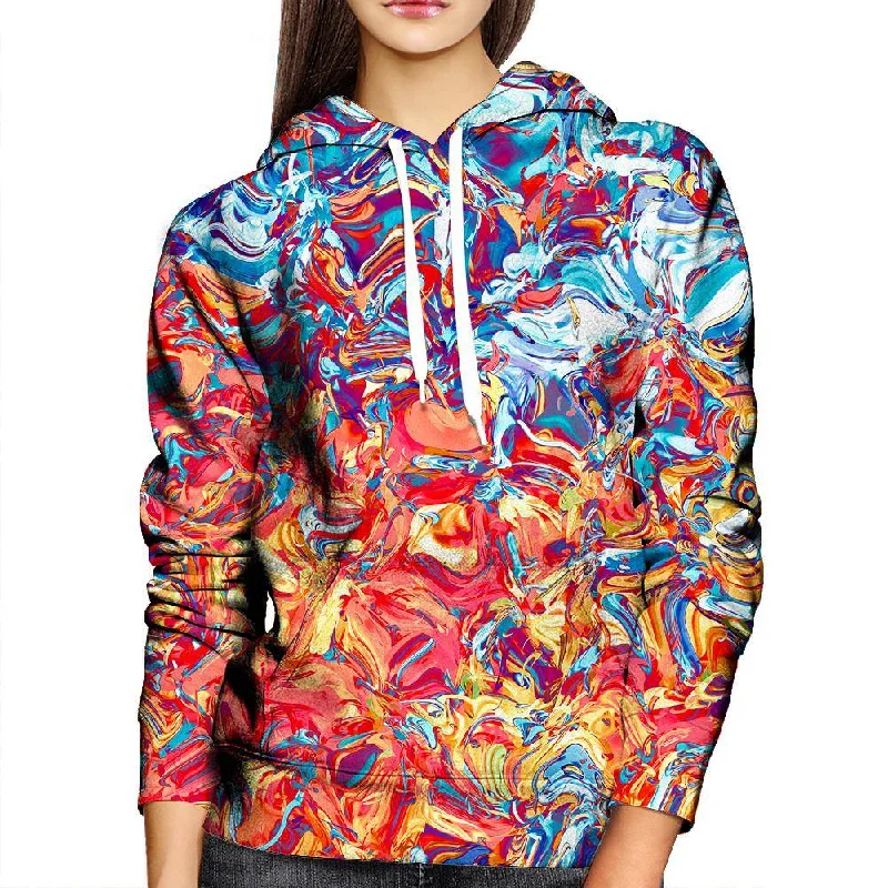 Strokes Womens Hoodie Hoodie with Hem Elastic Stretchable Comfortable