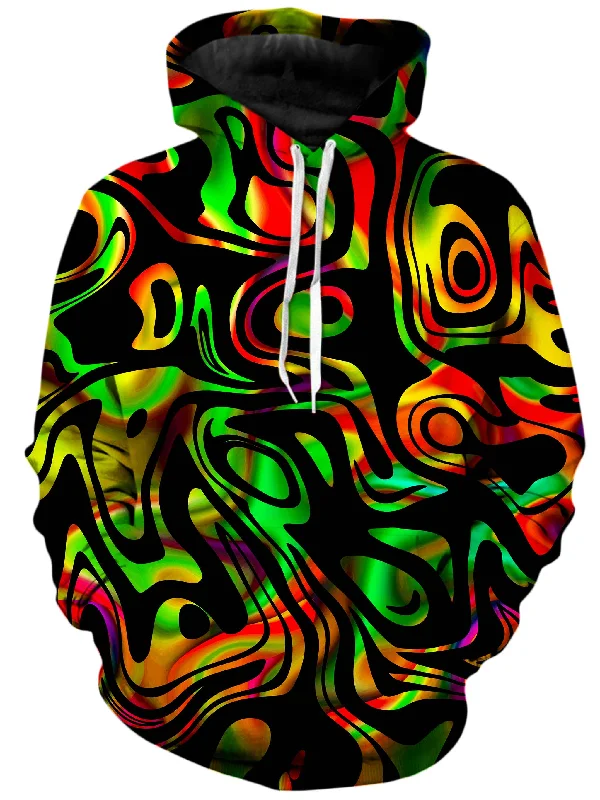 Trippy Flow Unisex Hoodie Hoodie with Strings Custom Fit Adjustable