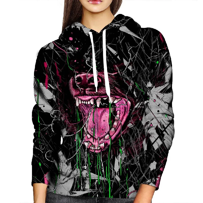 Untamed Womens Hoodie Zip Hoodie Drawstring Kangaroo Pocket