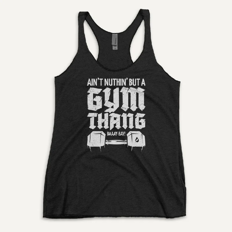 Ain't Nuthin' But A Gym Thang Women's Tank Top pastel tank top