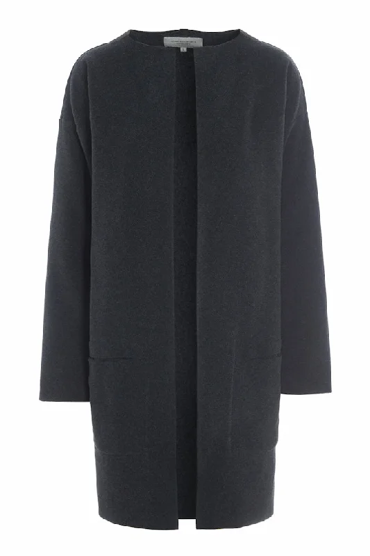 CARDIGAN - 7104 - SOFT BLACK Zippered Front Buttoned Front Snap Front