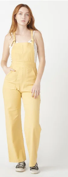 Cropped Denim Overalls - Sun Comfy Travel Overalls
