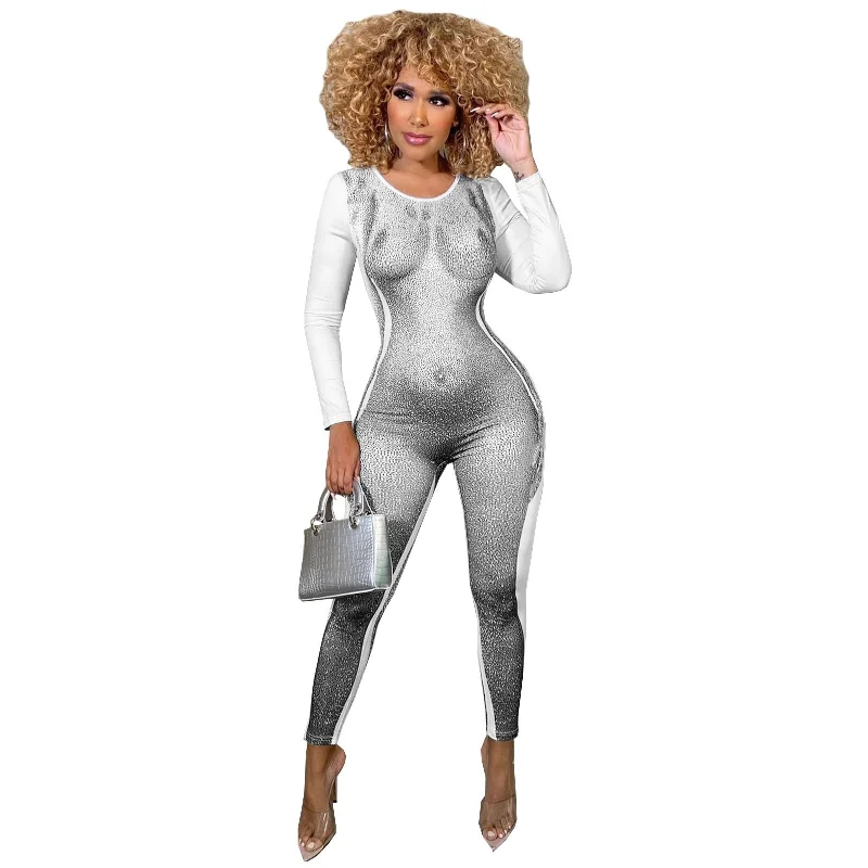 grey jumpsuit