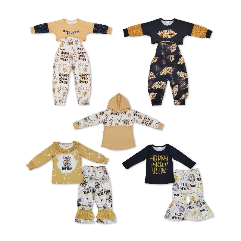 RTS NO MOQ Tan Happy New Year Overalls & Tops & Long Sleeves Set Elegant Tailored Jumpsuit RTS NO MOQ Tan Happy New Year Overalls & Tops & Long Sleeves Set Elegant Tailored Jumpsuit